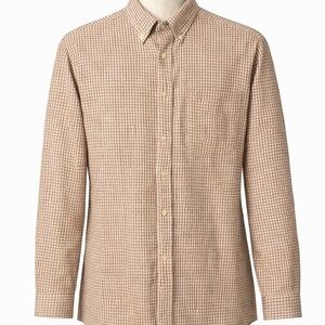 L.L. Bean Men's Tan Plaid Casual Shirt